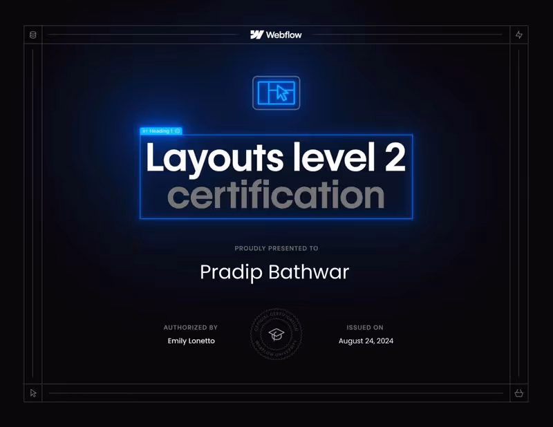 Certificate 2